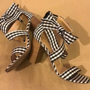 LC | Lauren Conrad Gingham Sandals/Heels